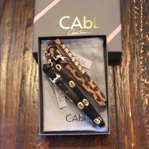 NWT CAbi leather wrap bracelets
